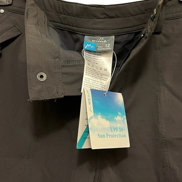 Willit Women's Golf Athletic Hiking Water Resistant Shorts with Pockets - Picture 4 of 12